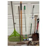 Large Bundle of Garden Tools, Hand Tools, and Pole Saw