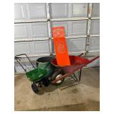 Garden/ Yard Care Bundle with Wheelbarrow, Scotts Spreader, Lawn Chute and Leaf Bag