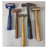 Assortment of Hammers and Pry Bars/Crowbars