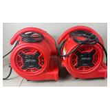 Two Ironton 3 Speed Air Movers 1/8HP  #52724
