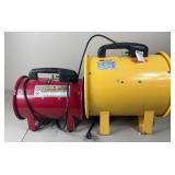 Set of 2 Blower/Ventilator Units - Intertek & Central Machinery