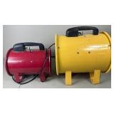Set of 2 Blower/Ventilator Units - Intertek & Central Machinery