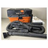 Ridgid ProPack Job Site Wet/Dry Vacuum Model WD45500 with Attachments and Several Extra Bags