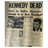 President Kennedy Assassination Newspapers from The Flint Journal