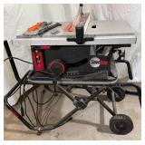 SawStop 10" Table Saw with Built-in Collapsible Rolling Mobile Cart Model JSS