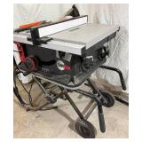 SawStop 10" Table Saw with Built-in Collapsible Rolling Mobile Cart Model JSS