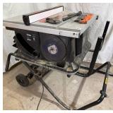 SawStop 10" Table Saw with Built-in Collapsible Rolling Mobile Cart Model JSS