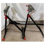 Craftsman Set of 2 Portable Adjustable Roller Stands 12" W x 28"-45" H