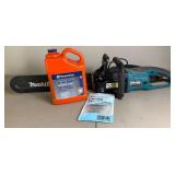 Makita 16" Chain Saw Model UC4030A , Husqvarna Bar and Chain Oil, Replacement 16" Chainsaw Chain with 19.2V Cordless Drill/Driver and 19.2V Jig Saw with blades