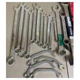 Wrench and Socket Bundle - Pittsburgh Combo Wrenches, Metric & Standard Thin Wrench Sets, with Deep Socket Sets