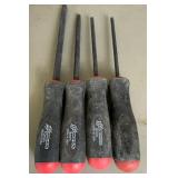 Hand Tool Lot of Hex Screwdrivers, Hex Wrenches, Pipe Wrench and Crescent Wrenches