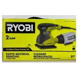 Ryobi Bundle of NEW 1/4 Sheet Finish Sander Kit, LED Flashlight with Battery, Ryobi One+ JobPlus Base with Ridgid R8223402 JobMax Drill