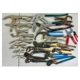Pliers Aplenty Lot - Tongue & Groove, Vise Grips, Channel Lock, Self Adjusting Pliers and More