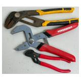 Pliers Aplenty Lot - Tongue & Groove, Vise Grips, Channel Lock, Self Adjusting Pliers and More