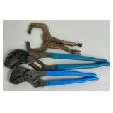 Pliers Aplenty Lot - Tongue & Groove, Vise Grips, Channel Lock, Self Adjusting Pliers and More