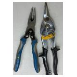 Collection of Pliers, Snips, Cutters, Crimping Pliers and More