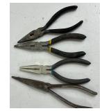 Collection of Pliers, Snips, Cutters, Crimping Pliers and More