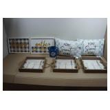 Home Decor - Pillows, Wall Art, Serving Trays, Vase