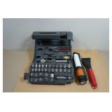 Socket Set with Flashlight and Window Scraper