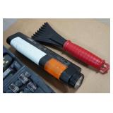 Socket Set with Flashlight and Window Scraper
