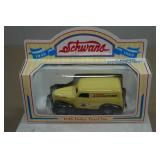 Vintage Metal Schwanns Delivery Van Replica
