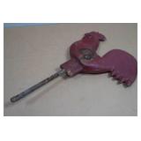 Antique Cast Iron Hummer Chicken Windmill Topper