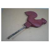 Antique Cast Iron Hummer Chicken Windmill Topper
