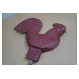 Antique Cast Iron Hummer Chicken Windmill Topper