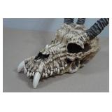 Resin 3 Horn Skull Prop