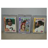 1978 Topps Football Cards - Terry Bradshaw, Joe Theismann, Ed Jones