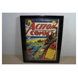 Framed Superman Comic Book Reproduction Wall Art