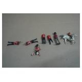 Vintage Painted Lead Toy Soldiers and Horse
