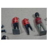 Vintage Painted Lead Toy Soldiers and Horse
