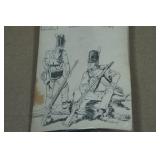 Vintage Painted Lead Toy Soldiers and Horse
