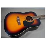 Ibanez 6 String Accoustic Guitar - Sunburst Finish