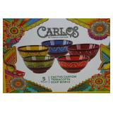 Carlos Cactus Canyon Terracotta Soup Bowl Set of 5