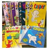 CASPER & WENDY COMIC LOT - VINTAGE-  15+ Comics in Color from the 70