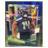 2023 Donruss Optic Threads DK Metcalf Blue Hyper Prizm #DT-DKM Seattle Seahawks