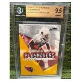 2004 Fleer Showcase Football "Insert" Cards Playmakers Anquan Boldin #14PM Graded 9.5