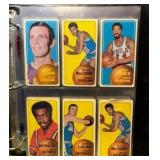 1970-1971 Topps Basketball Lot of VINTAGE BASKETBALL 12 PAGES !