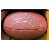 Steve Hutchinson #76 Autographed Minnesota Vikings Wilson NFL Official Football