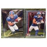 2025 Cam Skattebo RC Lot 2 Cards NFL Select Silver variation Topps Giants
