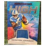 KERRYON JOHNSON 2019 PANINI R&S HIGH OCTANE LIONS ROOKIE JERSEY PATCH RELIC /125