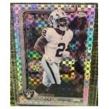 Ashton Jeanty 2025 Topps Chrome NFL X-Fractor Refractor #322 Raiders ROOKIE RB