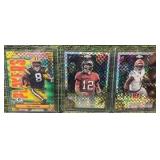 SSP REFRACTOR LOT of 3 CARDS TOTAL (TOM BRADY, JOSH JACOBS, & Ja