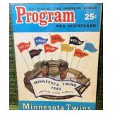 Minnesota Twins vs Boston Official 1966 American League Program & Scorecard