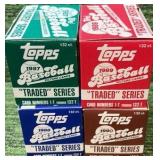 1987 1988 1989 1990 Topps Baseball Traded Complete Factory Sets (4)