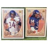 1992 Upper Deck Football Heroes WALTER PAYTON #23 & #24 (Lot of 2 cards)