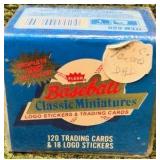 Vintage NOS 1987 Fleer Baseball Classic Miniatures 120 Trading Cards Sealed Box