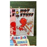 MIXED VINTAGE COMIC BOOK LOT! 10+ Comics w/ HOT STUFF, RICHIE RICH, & LAUGH !